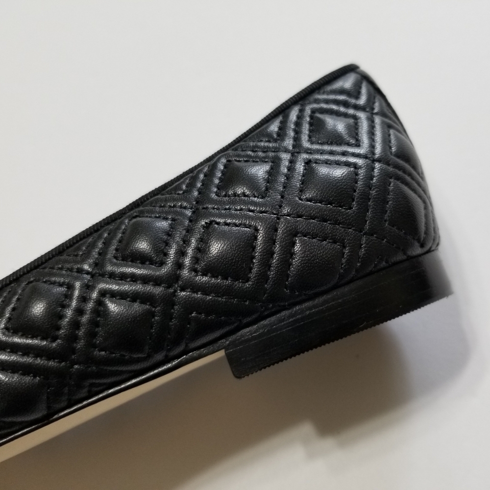 NIB Tory Burch Marion Quilted Leather Ballet Flat in Perfect Black Size 7, 7.5 - Picture 13 of 16